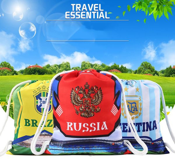 50pcs russia world cup brazil football fans national flag rucksack backpack travel organizer drawstring pocket 40cm*48cm can be customized
50pcs russia world cup brazil football fans national flag rucksack backpack travel organizer drawstring pocket 40cm*48cm can be customized