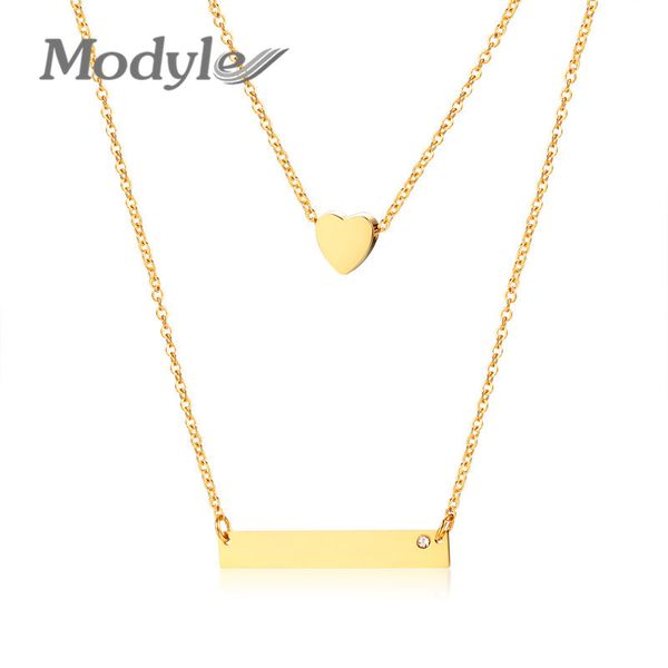 modyle bar heart choker necklace gold tone stainless steel female girl layer holiday collar accessories, Silver
modyle bar heart choker necklace gold tone stainless steel female girl layer holiday collar accessories, Silver
