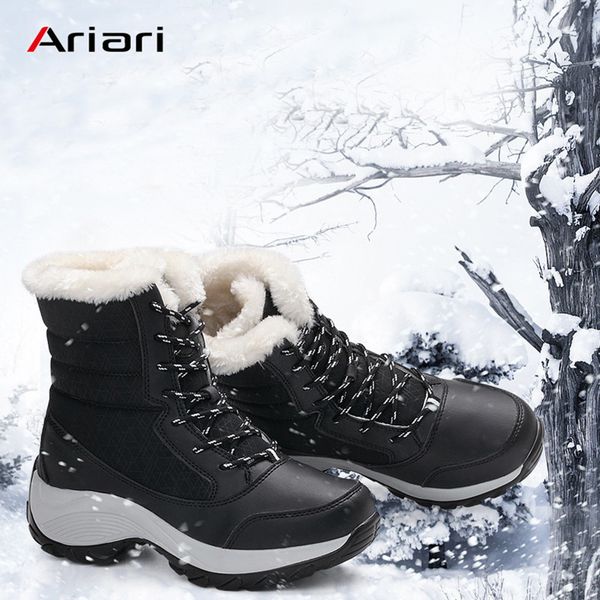 ariari women boots non-slip waterproof winter ankle snow boots women platform winter shoes with thick fur botas mujer, Black
ariari women boots non-slip waterproof winter ankle snow boots women platform winter shoes with thick fur botas mujer, Black