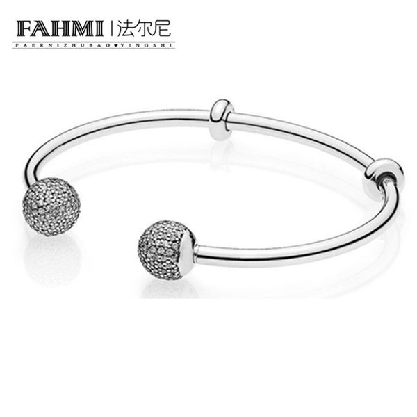 fahmi the latest moments 925 sterling silver double-headed beads pattern bangle diy a bracelet charms birthday gift 596438cz, Black
fahmi the latest moments 925 sterling silver double-headed beads pattern bangle diy a bracelet charms birthday gift 596438cz, Black