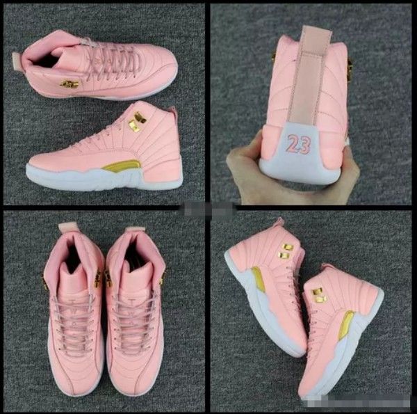 2017 New 12 GS Dynamic Pink Women Basketball Shoes Vivid Pink 12s Sports Sneakers Trainers High Quality Basket ball Shoe Size 36-40
2017 New 12 GS Dynamic Pink Women Basketball Shoes Vivid Pink 12s Sports Sneakers Trainers High Quality Basket ball Shoe Size 36-40