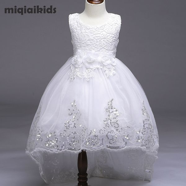 Retail 5 color 2018 New Arrival Summer Baby Girls Dress Wedding Dress White After Short Before Long Lace Cute Dress L8804 Y1891309
Retail 5 color 2018 New Arrival Summer Baby Girls Dress Wedding Dress White After Short Before Long Lace Cute Dress L8804 Y1891309