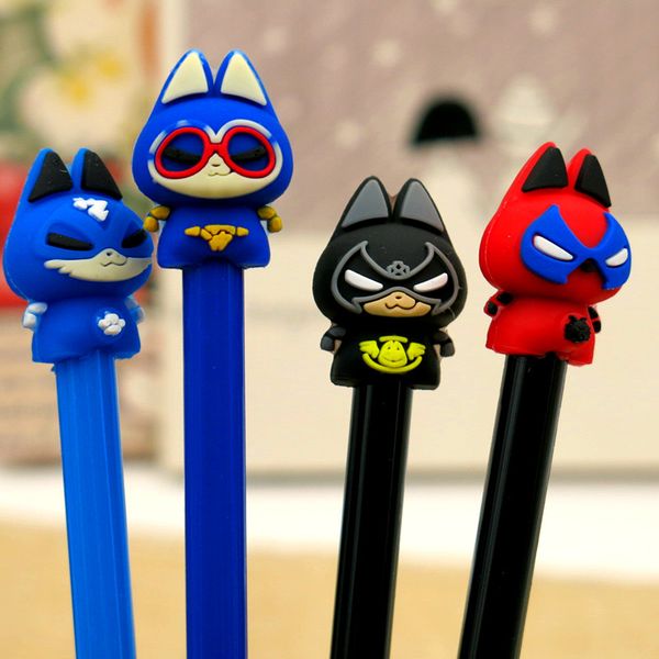 4pcs/lot creative hero cat gel pen 0.5mm gift stationery office school supplies kawaii decorative writing pen material
4pcs/lot creative hero cat gel pen 0.5mm gift stationery office school supplies kawaii decorative writing pen material