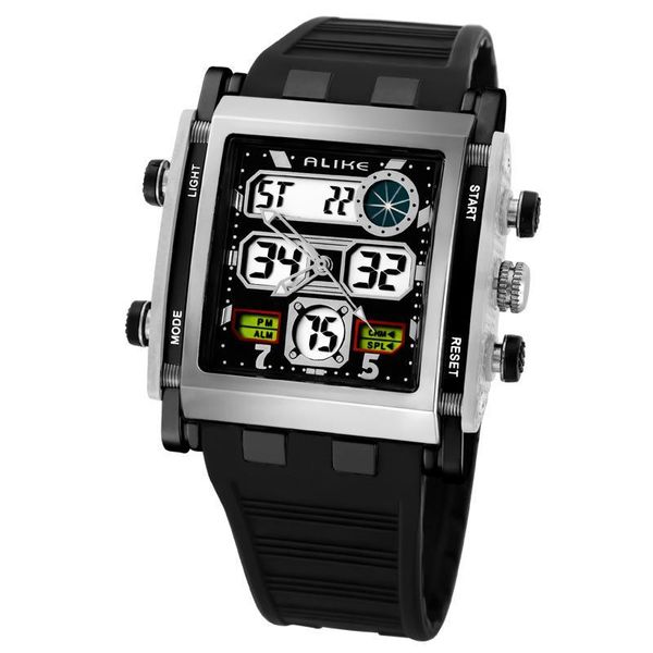 2016 alike sport brand 50m waterproof men dress steel square case analog digital multi-function square electronic quartz watch, Slivery;brown
2016 alike sport brand 50m waterproof men dress steel square case analog digital multi-function square electronic quartz watch, Slivery;brown