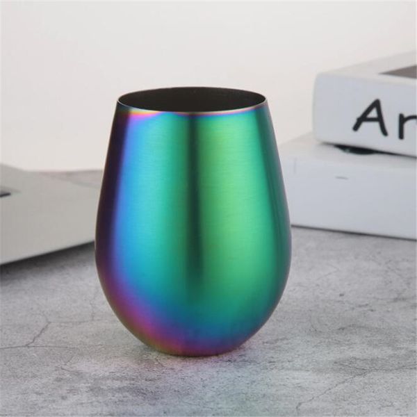 stainless steel 10oz egg cup coffee wine cups beer wine glasses stainless steel tumbler metal mug