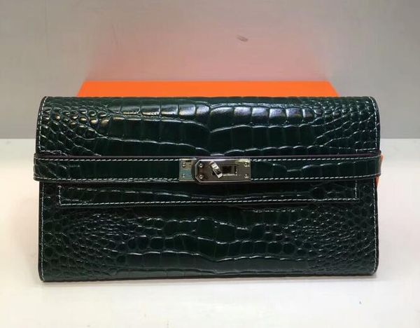 3a quality kellly cla ic wallet alligator crocodile leather 12 card lot 2 bill pocket central zip pur e with du t bag box, Red;black
3a quality kellly cla ic wallet alligator crocodile leather 12 card lot 2 bill pocket central zip pur e with du t bag box, Red;black