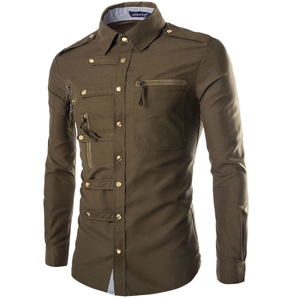 moruancle fashion women's slim fit shirts long sleeve shirts for male casual with multi buttons and zippers size -xxl, White;black
moruancle fashion women's slim fit shirts long sleeve shirts for male casual with multi buttons and zippers size -xxl, White;black