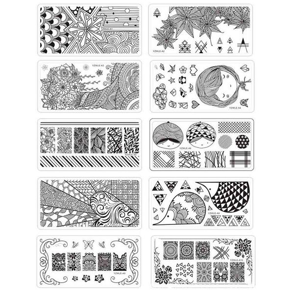 1pc rec nail stamping template origami lace flower leaves designs stamp nail 12*6cm stamping plate, White
1pc rec nail stamping template origami lace flower leaves designs stamp nail 12*6cm stamping plate, White