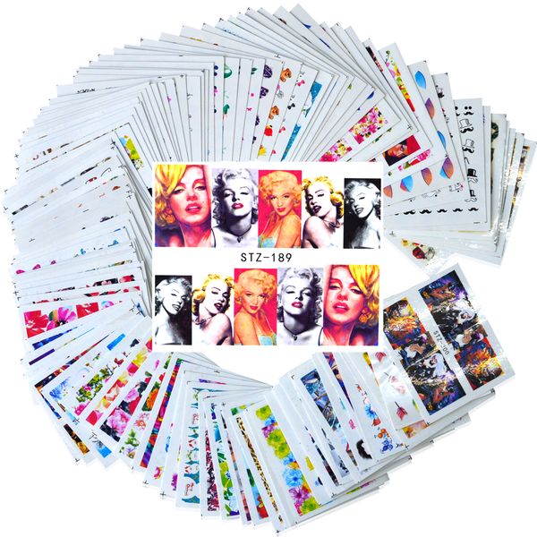 100pcs nail art sticker sets mixed full cover girl/flower/cartoon decals for polish gem nail foils art decor trstz134-233, Black
100pcs nail art sticker sets mixed full cover girl/flower/cartoon decals for polish gem nail foils art decor trstz134-233, Black