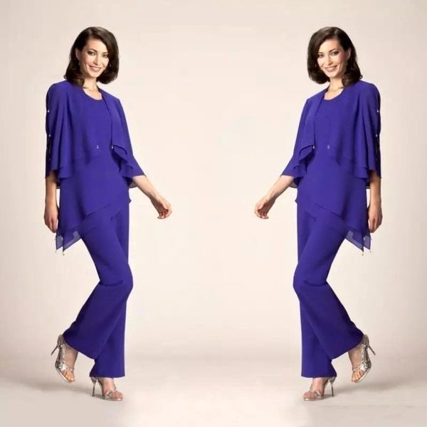 2018 элегантный длинными рукавами плюс размер мать невесты жених костюмы оборками формальные матери брюки платье костюмы с курткой, Black;red