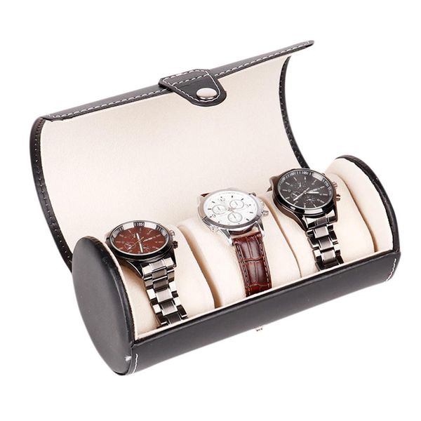 lintimes new black color 3 slot watch box travel case wrist roll jewelry storage collector organizer2394, Black;blue
lintimes new black color 3 slot watch box travel case wrist roll jewelry storage collector organizer2394, Black;blue