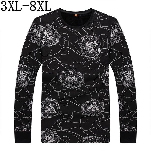 size 8xl 7xl 2018 new autumn winter brand t shirt with fleece casual printed mens tshirt camisetas hombre thick cotton t-shirt, White;black
size 8xl 7xl 2018 new autumn winter brand t shirt with fleece casual printed mens tshirt camisetas hombre thick cotton t-shirt, White;black