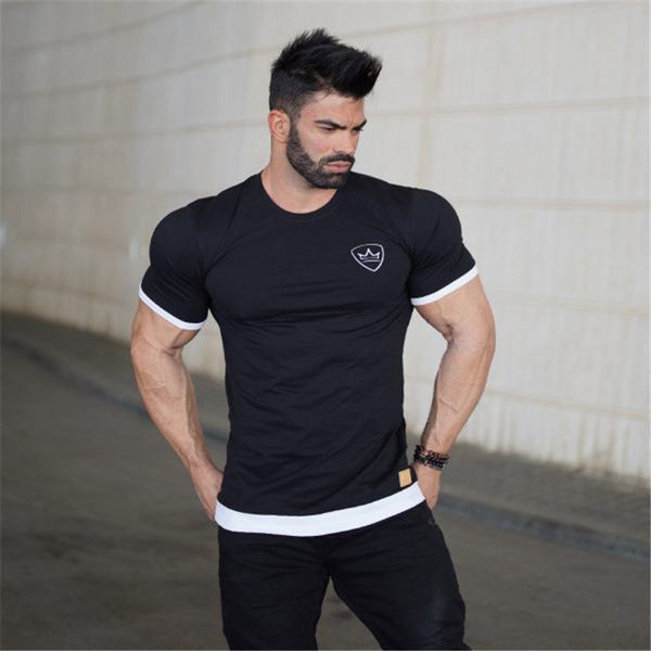 stitching new gyms summer men short t-shirt o-neck fashion shirts crossfit bodybuilding fitness sleeve brand tee color waeje, Black
stitching new gyms summer men short t-shirt o-neck fashion shirts crossfit bodybuilding fitness sleeve brand tee color waeje, Black