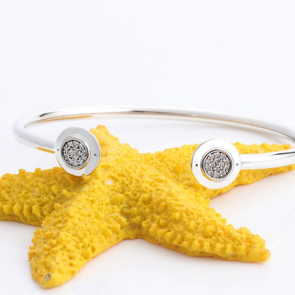 authentic 925 sterling silver bangle signature with crystal open bracelet bangle for pandora women bead charm diy jewelry, Golden;silver
authentic 925 sterling silver bangle signature with crystal open bracelet bangle for pandora women bead charm diy jewelry, Golden;silver