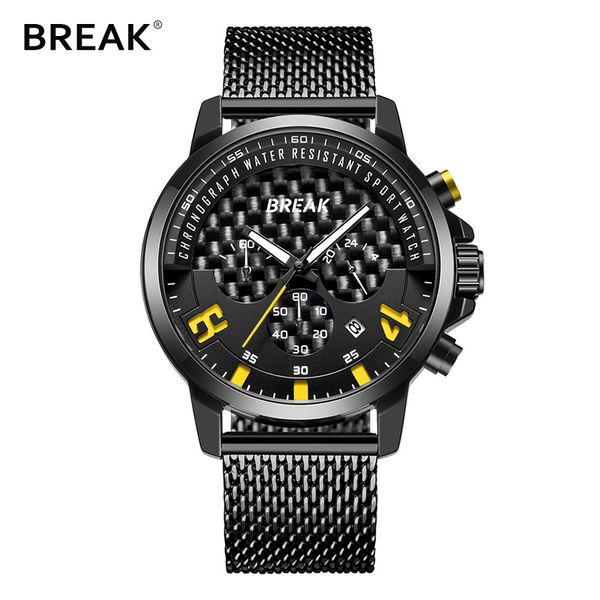 break 2018 new fashion men sport watch original brand quality wristwatches stainless steel waterproof calender reloj hombre, Slivery;brown
break 2018 new fashion men sport watch original brand quality wristwatches stainless steel waterproof calender reloj hombre, Slivery;brown