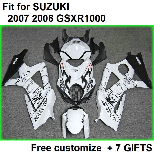 fairing kit for suzuki gsxr1000 07 08 black white fairings set gsxr1000 2007 2008 cx54
fairing kit for suzuki gsxr1000 07 08 black white fairings set gsxr1000 2007 2008 cx54