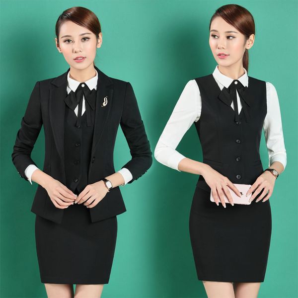formal styles professional business women work suits with 4 pieces jackets +vest +skirt + blouse beauty salon blazers s-4xl, White;black
formal styles professional business women work suits with 4 pieces jackets +vest +skirt + blouse beauty salon blazers s-4xl, White;black