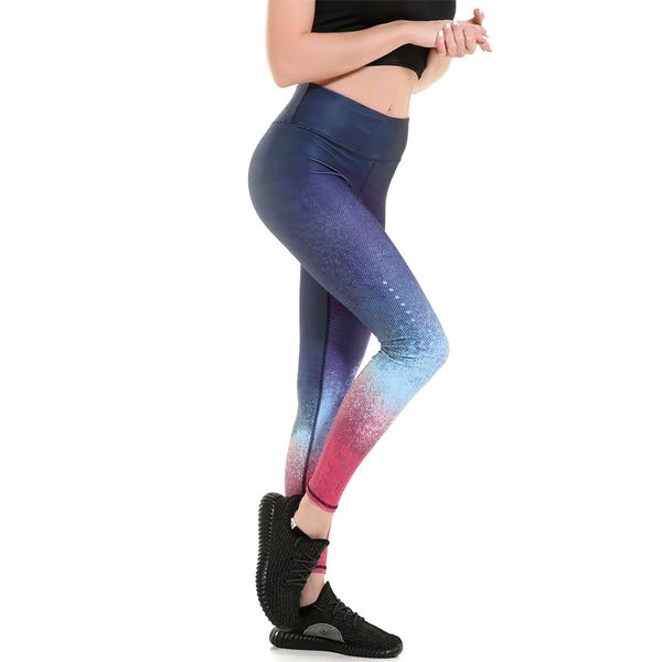 women gradient print yoga pants high elastic stretch sport leggings gym workout fitness compression pants women running tights, White;red
women gradient print yoga pants high elastic stretch sport leggings gym workout fitness compression pants women running tights, White;red