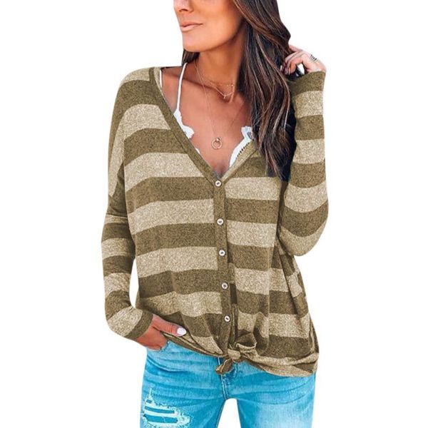 new women autumn stripes print v collar irregular hem buttons long sleeve casual t-shirt pullover loose t7, White
new women autumn stripes print v collar irregular hem buttons long sleeve casual t-shirt pullover loose t7, White