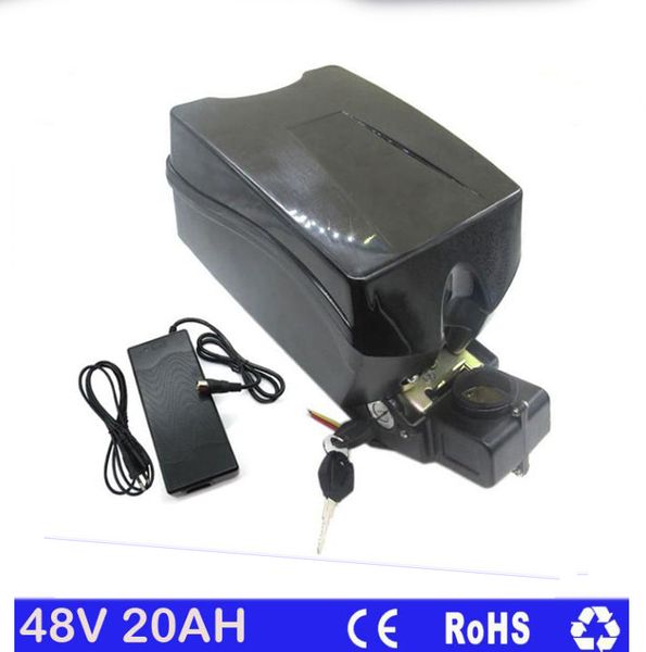 frog ebike 18650 lithium battery 48v 20ah for 750w 1000w motor with 30a bms 54.6v 2a charger
frog ebike 18650 lithium battery 48v 20ah for 750w 1000w motor with 30a bms 54.6v 2a charger