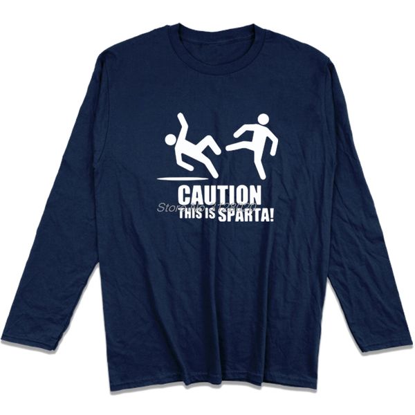 new fashion men's t shirt caution this is sparta funny print t-shirt male casual long sleeve cotton tees streetwear, White;black
new fashion men's t shirt caution this is sparta funny print t-shirt male casual long sleeve cotton tees streetwear, White;black