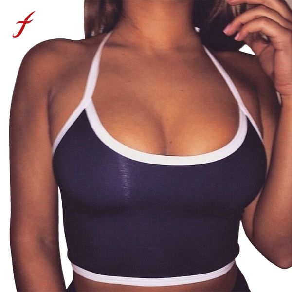 feitong 2018 crop for women halter fitness tight bustier strappy skinny t-shirt girl dance cropped vest tank, White
feitong 2018 crop for women halter fitness tight bustier strappy skinny t-shirt girl dance cropped vest tank, White