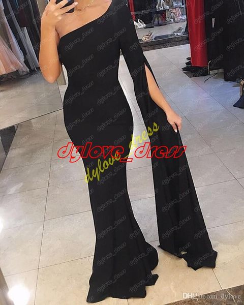 2021 new prom dress black dress arabic dresses one shoulder mermaid evening dresses long sleeve evening dress evening gown, Black;red
2021 new prom dress black dress arabic dresses one shoulder mermaid evening dresses long sleeve evening dress evening gown, Black;red