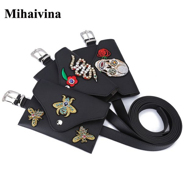 mihaivina punk style skull decorative waist belt leather bags fashion hand bags female pouch bag for waist pack
mihaivina punk style skull decorative waist belt leather bags fashion hand bags female pouch bag for waist pack