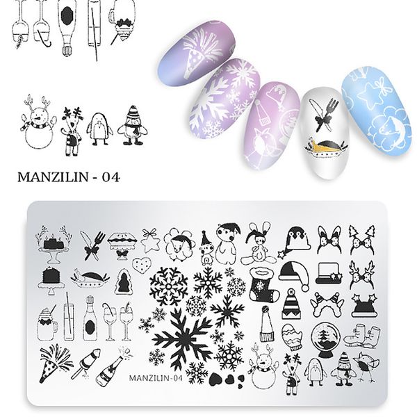 1pc christmas series nail art stamp template christmas tree elk snowflake image pattern nail printing template art tool, White
1pc christmas series nail art stamp template christmas tree elk snowflake image pattern nail printing template art tool, White