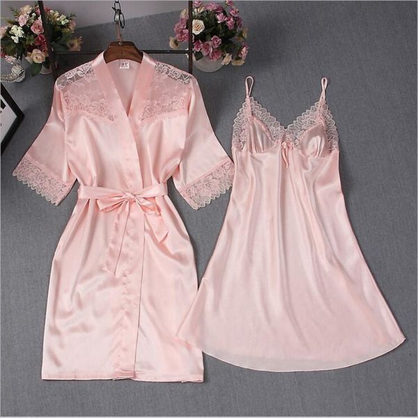 elexs new low price summer and autumn new lace strap pajamas simple natural robe nightdress set two pieces e1807002, Black;red
elexs new low price summer and autumn new lace strap pajamas simple natural robe nightdress set two pieces e1807002, Black;red