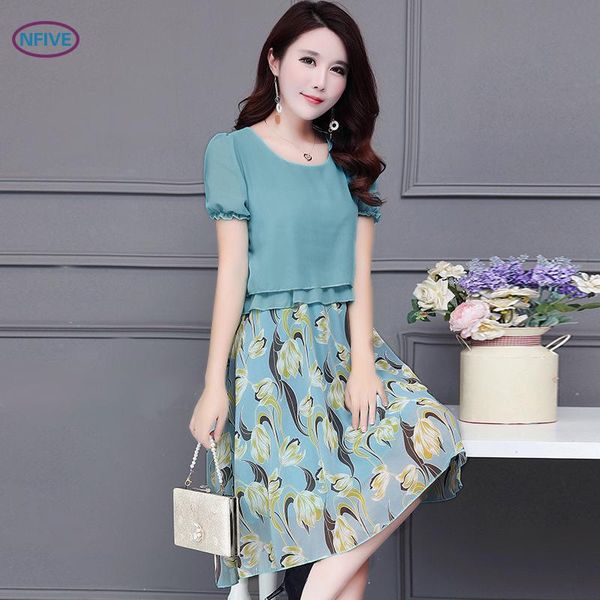 nfive brand 2018 woman print chiffon dresses new fashion summer a word thin vestidos false two large size ruffles casual dress, White;black
nfive brand 2018 woman print chiffon dresses new fashion summer a word thin vestidos false two large size ruffles casual dress, White;black