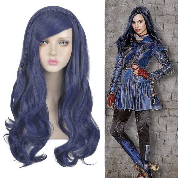 long dark blue wavy braids women wigs descendants 2 evie cosplay wig mm, Black;brown
long dark blue wavy braids women wigs descendants 2 evie cosplay wig mm, Black;brown