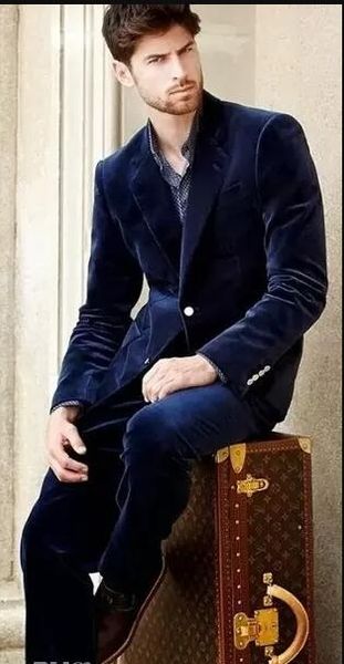 notch lapel navy blue velvet men suit slim fit tuxedos 2017 fashion suits blazer with pants dinner prom suits (jacket+pants), Black;gray
notch lapel navy blue velvet men suit slim fit tuxedos 2017 fashion suits blazer with pants dinner prom suits (jacket+pants), Black;gray