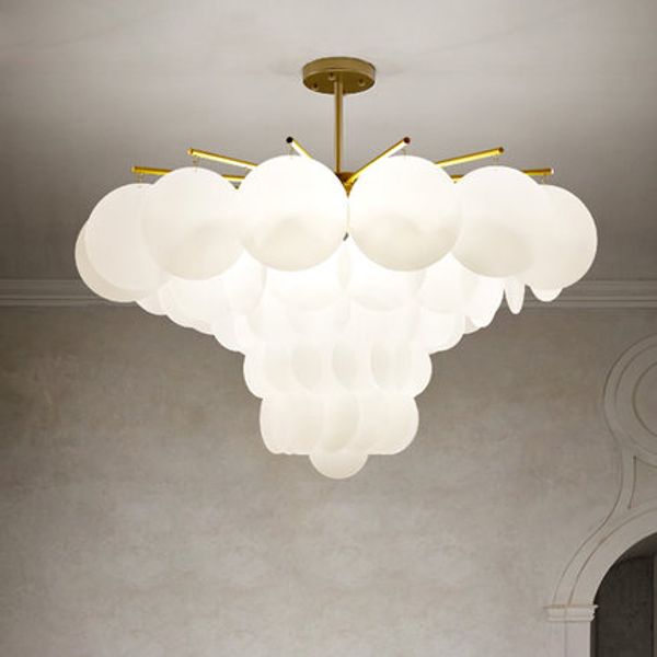 Modern Pendant Lamps Led Lights European White Gold Hanging Lamps Home Indoor Lighting Fixture Italy Deco Nordic Art Droplight D65cm/86cm