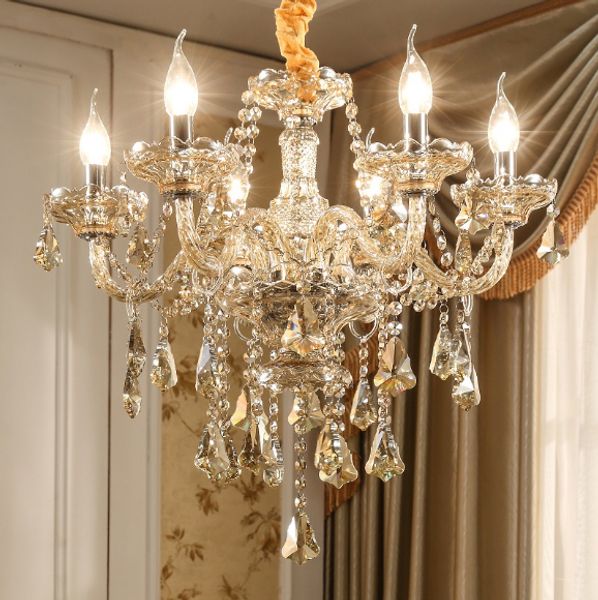 european luxury crystal chandelier atmospheric living room lamps modern dining room led crystal lamp candle chandelier
european luxury crystal chandelier atmospheric living room lamps modern dining room led crystal lamp candle chandelier