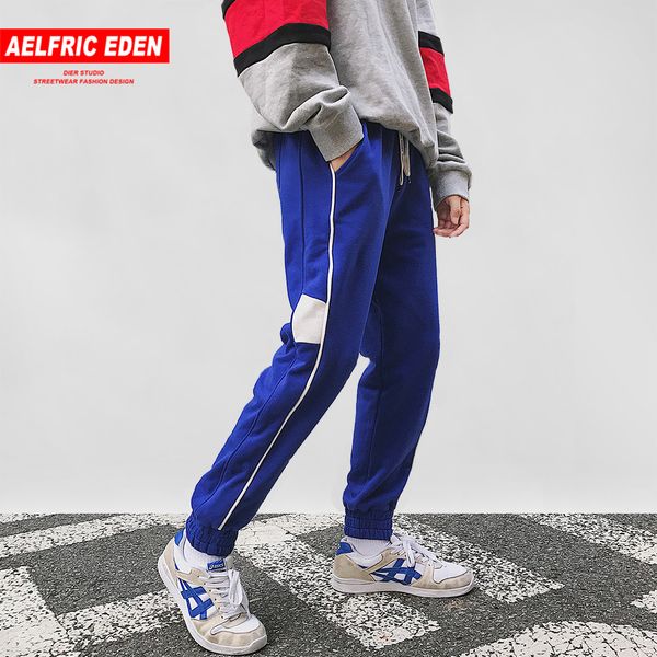 aelfric eden vintage solid color side patchwork sweatpants 2018 men hip hop casual pants elastic waist joggers streetwear mc12, Black
aelfric eden vintage solid color side patchwork sweatpants 2018 men hip hop casual pants elastic waist joggers streetwear mc12, Black