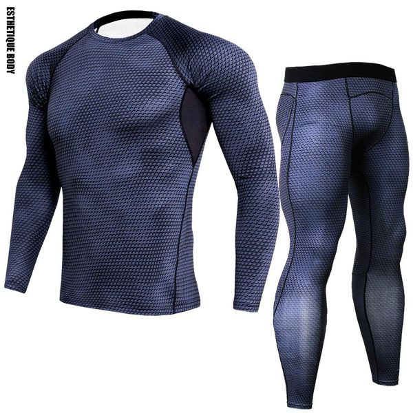 men's compression run jogging suits clothes sports set long t shirt + pants gym fitness workout tights men's running set, Black;blue
men's compression run jogging suits clothes sports set long t shirt + pants gym fitness workout tights men's running set, Black;blue