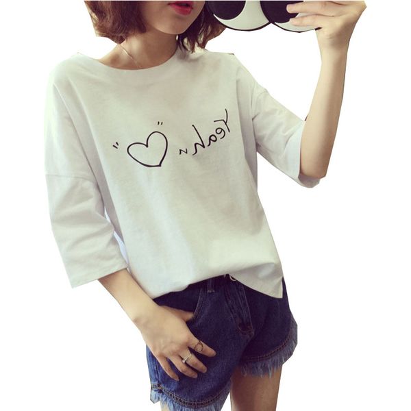 t shirt women 2018 new korean clothes short sleeve summer t-shirt women's women's tshirt vestidos promotion t033, White
t shirt women 2018 new korean clothes short sleeve summer t-shirt women's women's tshirt vestidos promotion t033, White