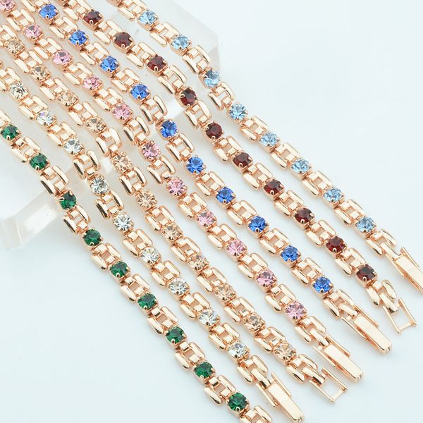 9 color women girls pink/green/white/red/blue cubic zircon stone bracelets wrist square shaped bracelets, Black
9 color women girls pink/green/white/red/blue cubic zircon stone bracelets wrist square shaped bracelets, Black