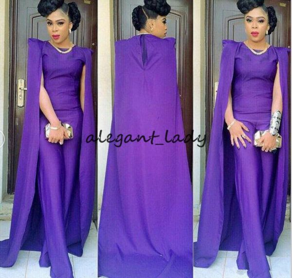purple prom dresses with cape african jumpsuit satin sweep train gorgeous evening dress cocktail party gowns plus size, Black
purple prom dresses with cape african jumpsuit satin sweep train gorgeous evening dress cocktail party gowns plus size, Black