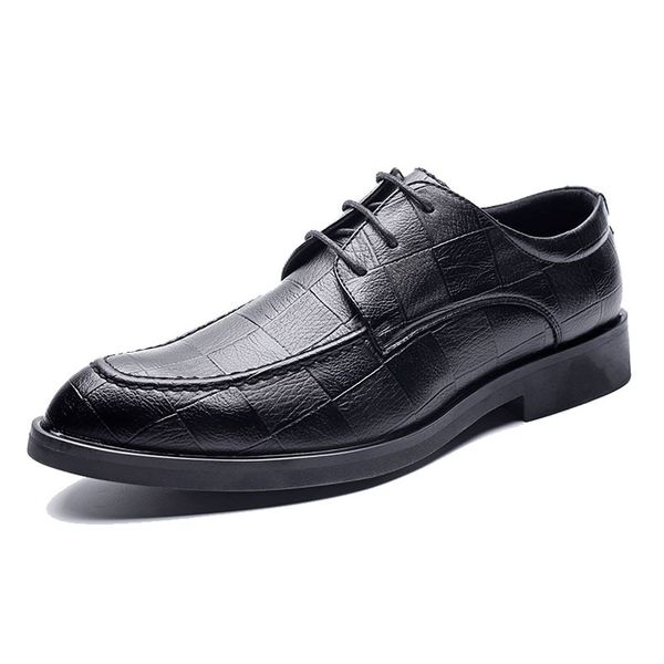 men oxford shoes lace up casual business men pointed shoes brandwedding men dress boat shoes, Black
men oxford shoes lace up casual business men pointed shoes brandwedding men dress boat shoes, Black