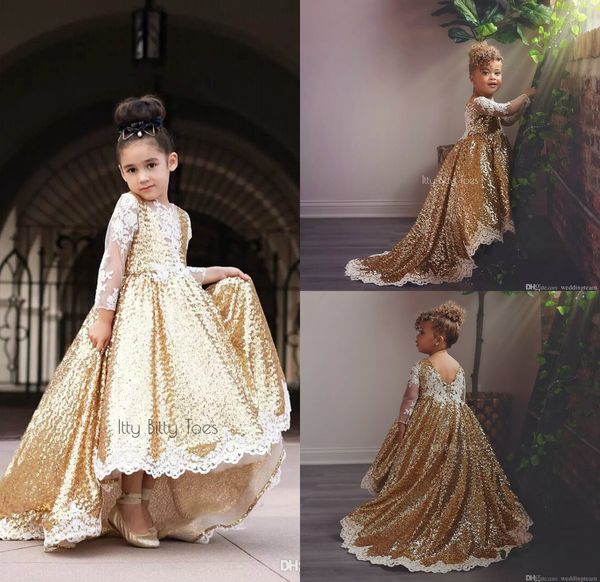2019 gold flower girl dresses jewel neck bling sequins appliuqed long sleeve girls pageant dress high low kids formal wear, White;blue
2019 gold flower girl dresses jewel neck bling sequins appliuqed long sleeve girls pageant dress high low kids formal wear, White;blue