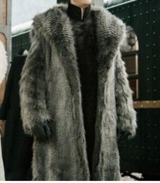men's spring autumn version of the european and american new fashion trend boutique personality long style fur trench coat s-4xl, Black
men's spring autumn version of the european and american new fashion trend boutique personality long style fur trench coat s-4xl, Black