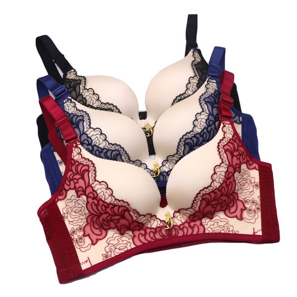 1pcs seamless bra women breathable super push up bra wire adjusted underwear lingerie 3 colors b cup bras for women, Red;black
1pcs seamless bra women breathable super push up bra wire adjusted underwear lingerie 3 colors b cup bras for women, Red;black