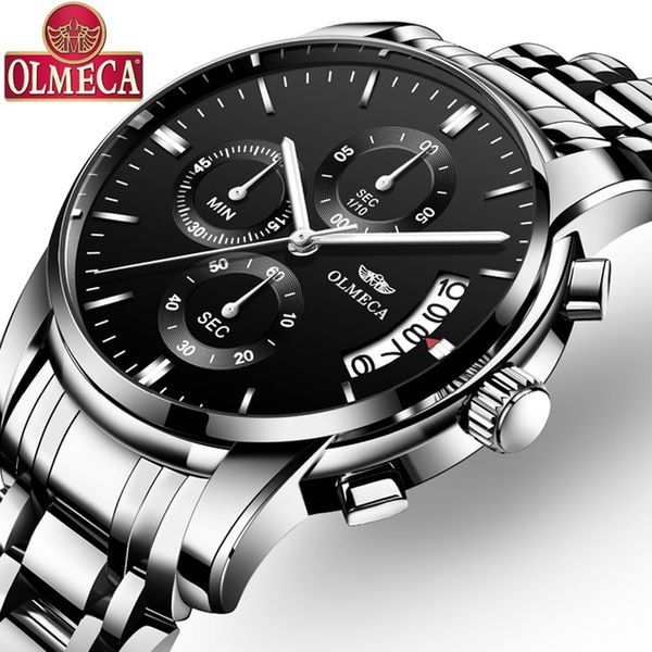 olmeca men's watches chronograph analog quartz watch with date waterproof shockproof stainless steel strap wristswatch for man, Slivery;brown
olmeca men's watches chronograph analog quartz watch with date waterproof shockproof stainless steel strap wristswatch for man, Slivery;brown