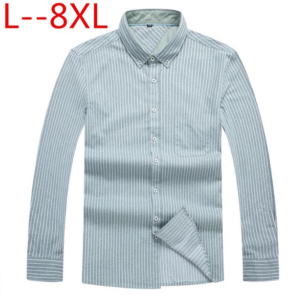 10xl 8xl striped casual men long sleeve shirt stitching fashion pocket design fabric soft comfortable men dress slim fit style, White;black
10xl 8xl striped casual men long sleeve shirt stitching fashion pocket design fabric soft comfortable men dress slim fit style, White;black