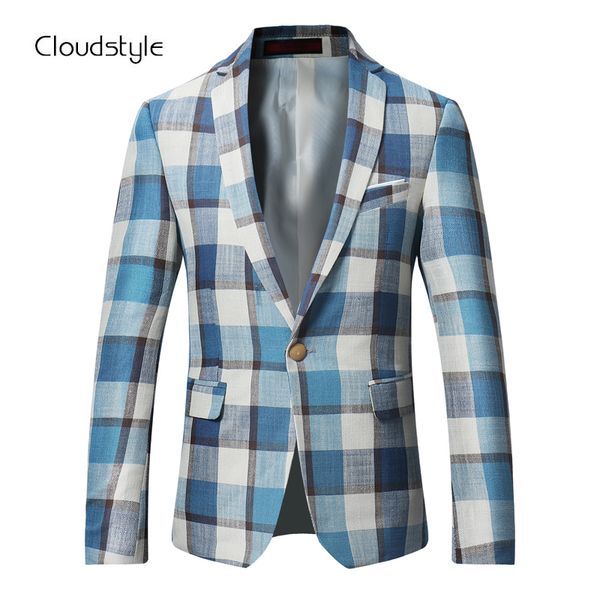 cloudstyle 2018 fashion light color male blazer lattice suits jacket men casual slim fit brand overcoat clothing, White;black
cloudstyle 2018 fashion light color male blazer lattice suits jacket men casual slim fit brand overcoat clothing, White;black