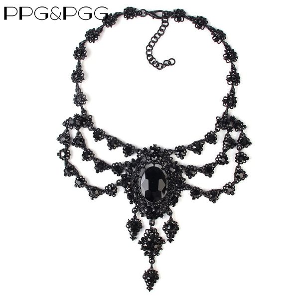 whole saleppg&pgg new women fashion accessories black rhinestone long chain pendants crystal bib chokers necklace, Golden;silver
whole saleppg&pgg new women fashion accessories black rhinestone long chain pendants crystal bib chokers necklace, Golden;silver