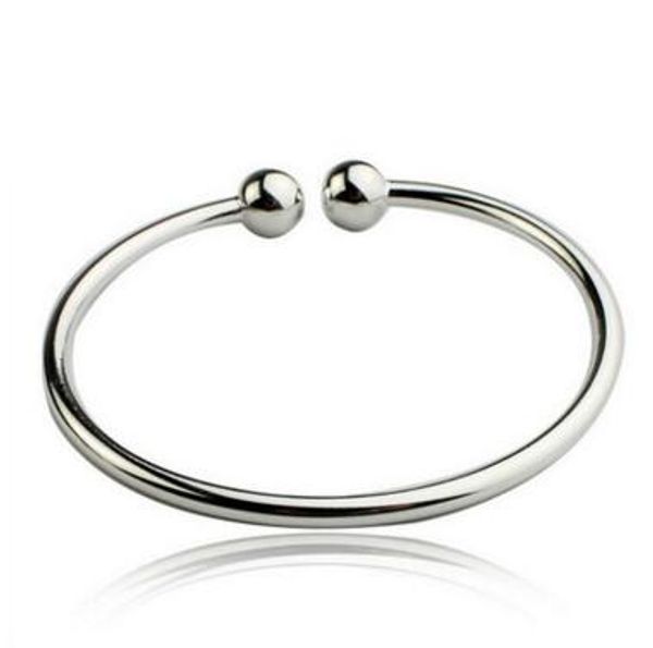 double ball silver bracelet women open bangle cuff wristband hand cuffs 925 sterling silver bracelets fashion bangles, Black
double ball silver bracelet women open bangle cuff wristband hand cuffs 925 sterling silver bracelets fashion bangles, Black