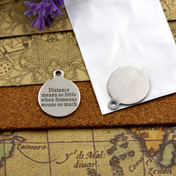 40pcs--"distance means so little when someone means so much"stainless steel charms more style for choosing diy charms pendants for, Bronze;silver
40pcs--"distance means so little when someone means so much"stainless steel charms more style for choosing diy charms pendants for, Bronze;silver